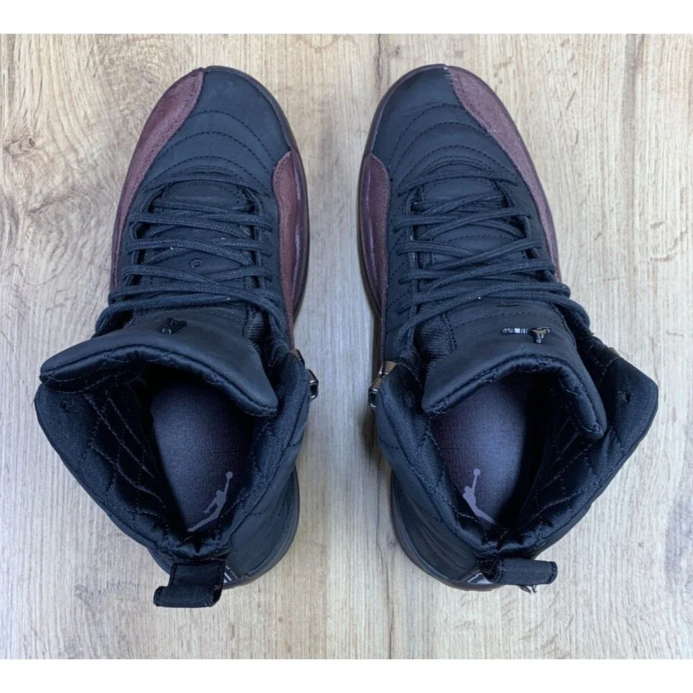 Air Jordan 12 x A Ma Maniere Womens Size 8 Retro SP Black DV6989-001 Mid Shoes - Picture 8 of 13